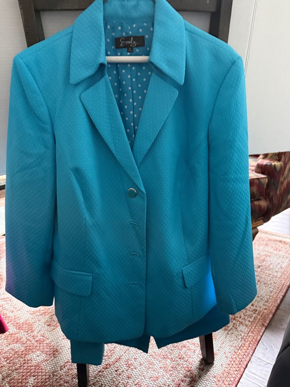 Emily Rose Bright Turquoise Tailored Blazer